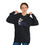 Thumbnail: Mama Llama hooded sweatshirt black front on girl