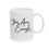Thumbnail: You are enough white ceramic mug 11oz right side handle