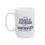 Thumbnail: Work in Progress white ceramic mug 15oz handle left side