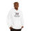 Thumbnail: Soccer Sideline Social Club Hoodie Sweatshirt white front on guy