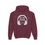 Thumbnail: In my zone youth hooded sweatshirt maroon front