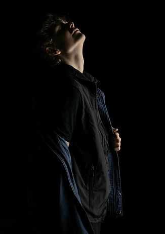 Young person at a photoshoot to boost confidence