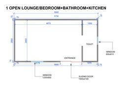 Container Homes, Floor Plans 20 foot (3)