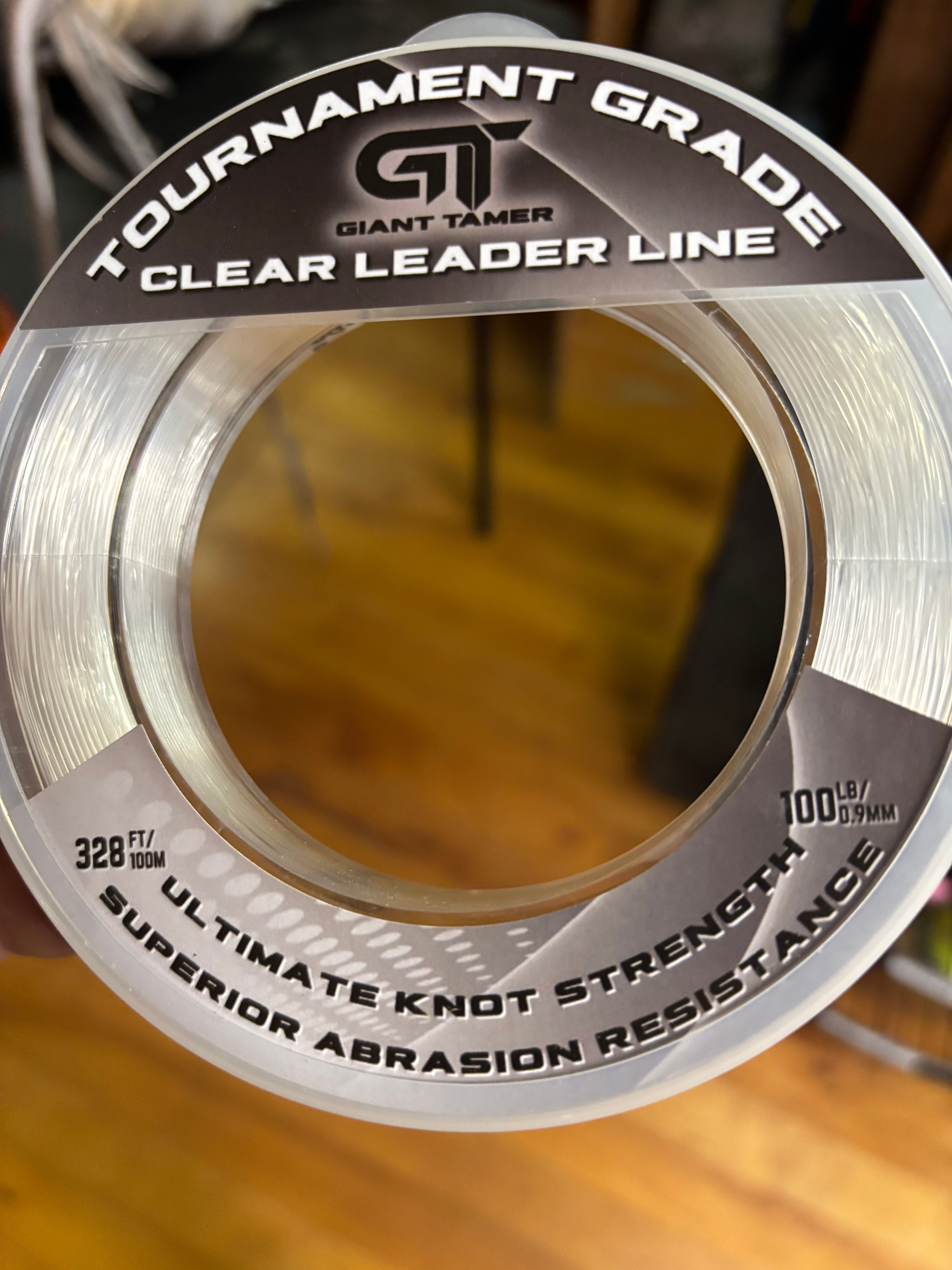 100 lb clear Leader line 