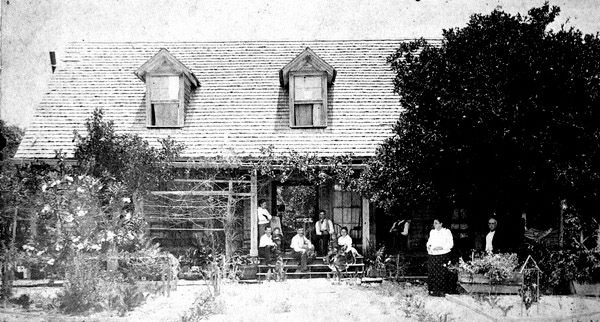 Hope family home (1893). William Hope was one of the county's first settlers, first arriving in 1842.
