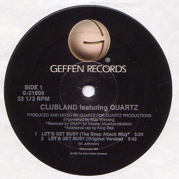 Clubland Featuring Quartz (2) - Let's Get Busy