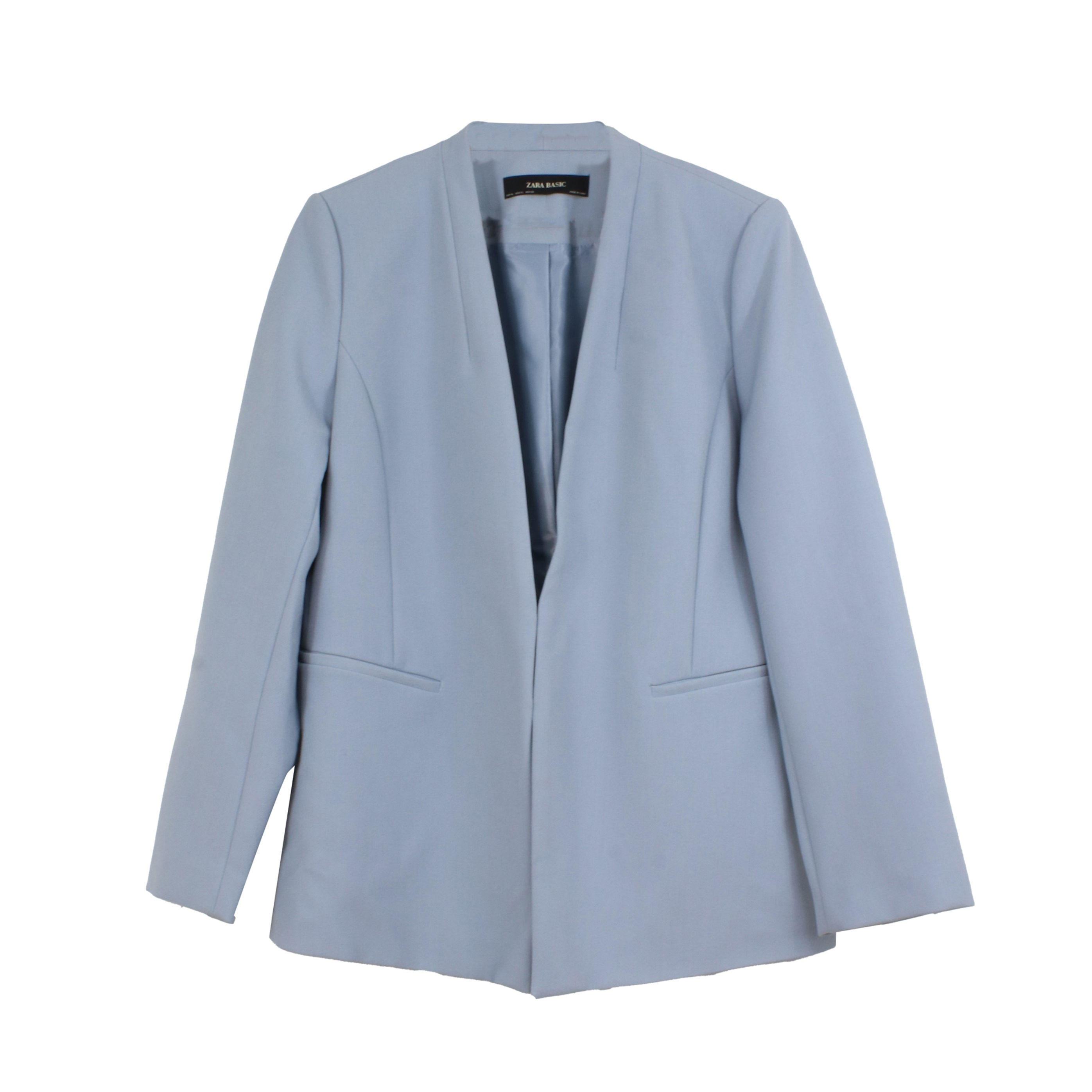 L | ZARA בלייזר תכלת