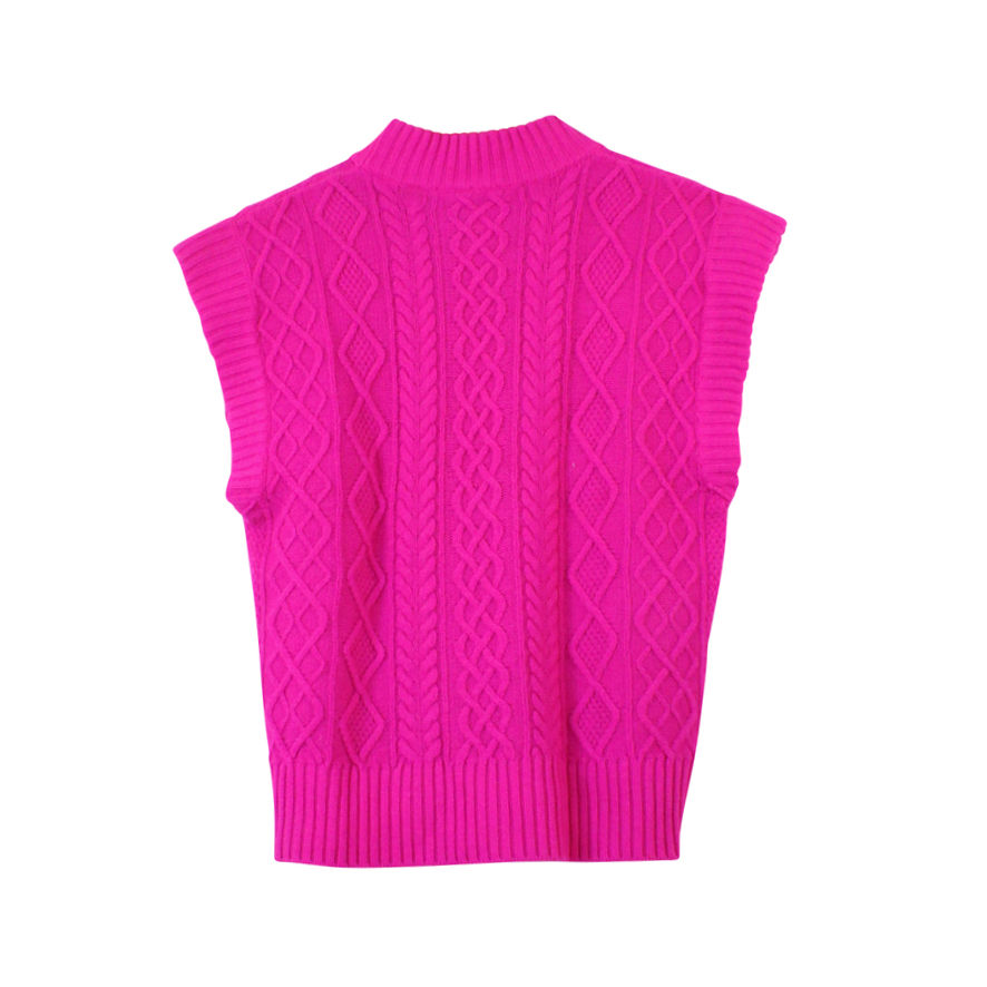 S | ELEONORA GOTTARDI אפודת צמר/קשמיר