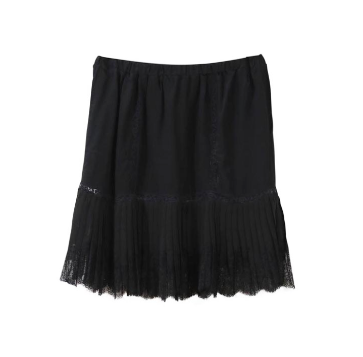 XS | FALCON BLOOM חצאית משי ותחרה