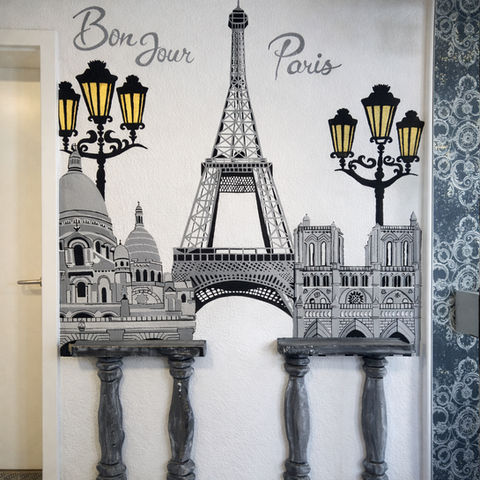 Paris-Wandgestaltung – Bonjour Paris