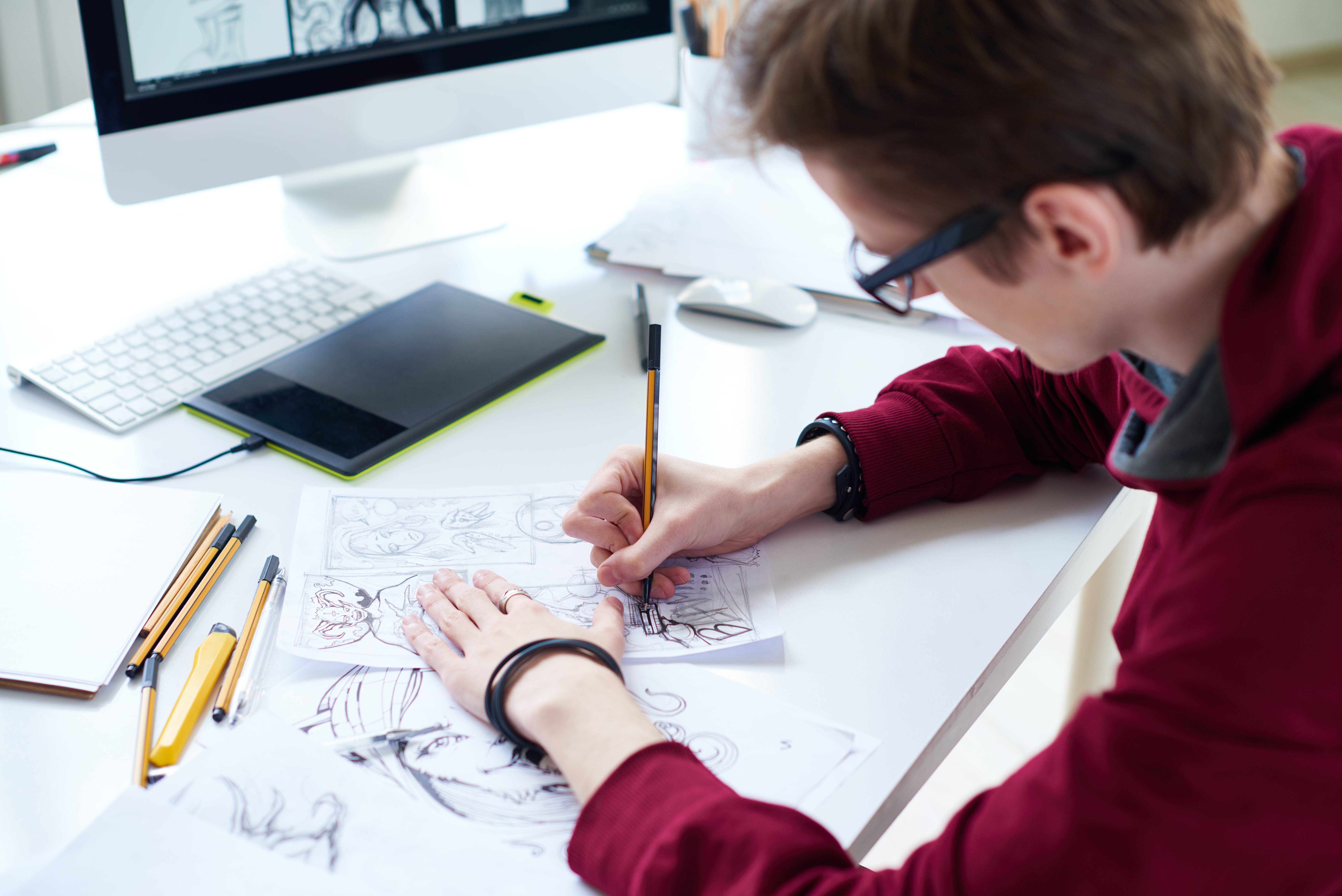 Drawing a storyboard