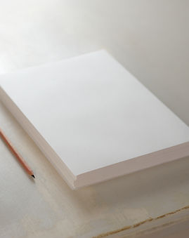 Paper Stack and Pencil