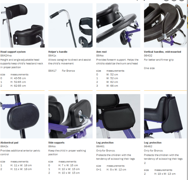 Küçük resim: Bronco Çocuk Yürüteci, Engelli Yürüme Cihazı