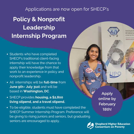 Applications Open for 2025 Policy & Nonprofit Leadership Internship
