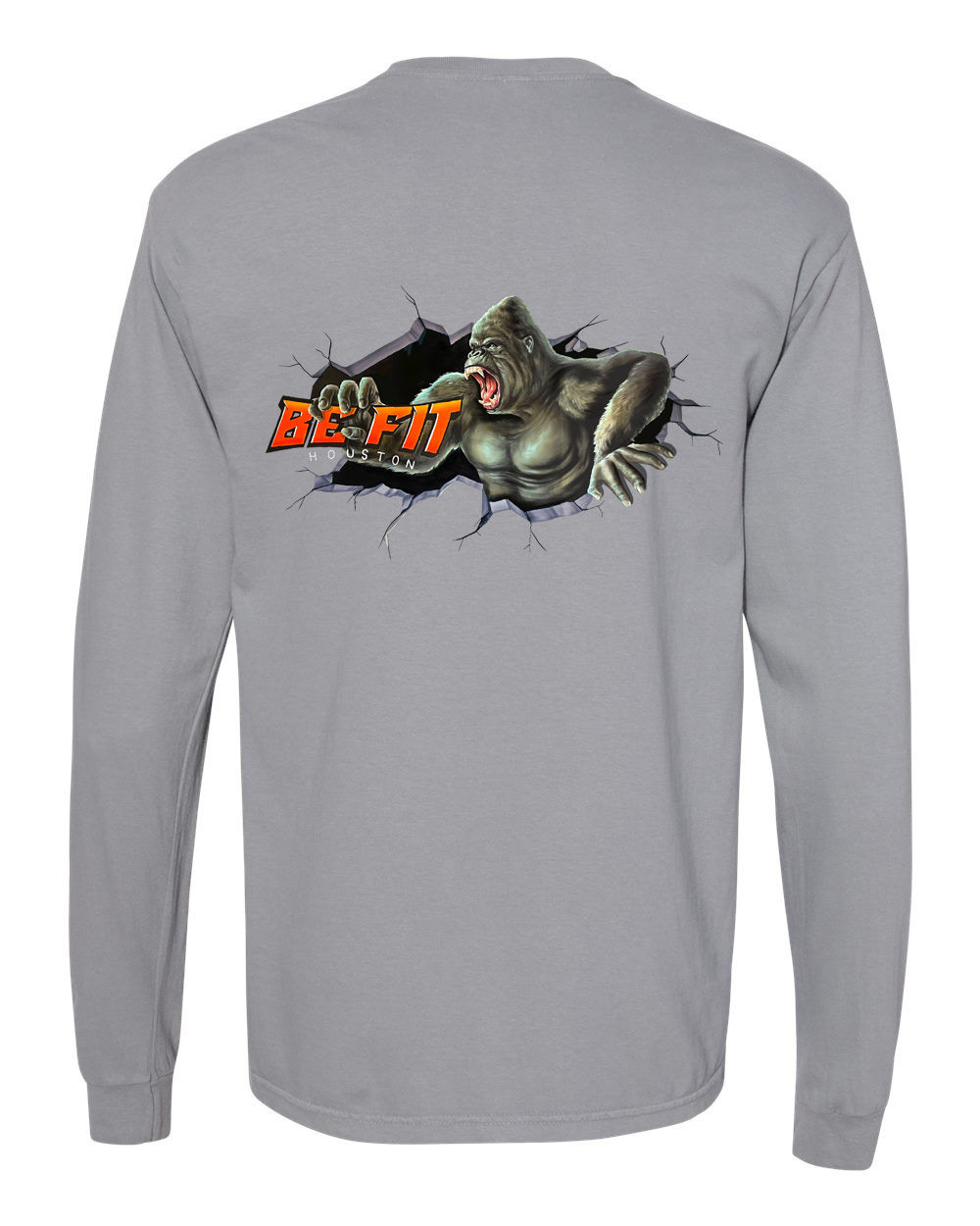 Be Fit Gorilla Long Sleeve - Gray
