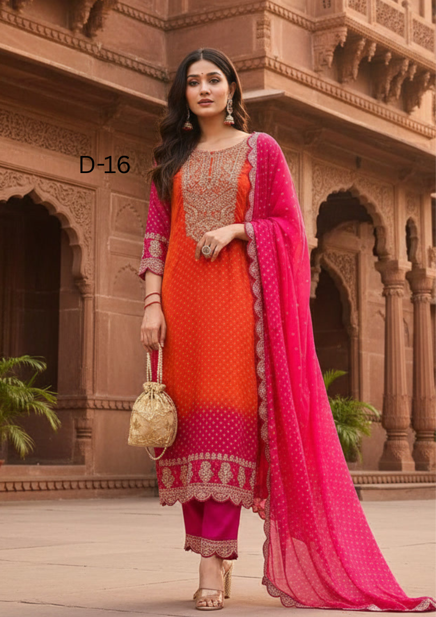 Flared Anarkali Suit Set with Printed Dupatta