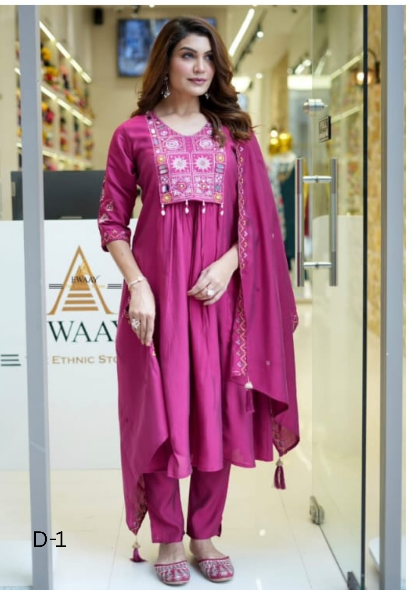 Alia Cut Flared Kurta Pant Set with Dupatta