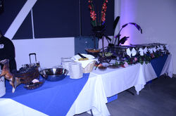 Fajitas & enchiladas Buffet, served with rice, beans, salsa, chips, torillas and mexican caesar sala