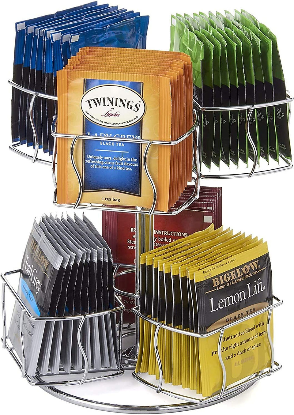 metal lazy susan for tea bags