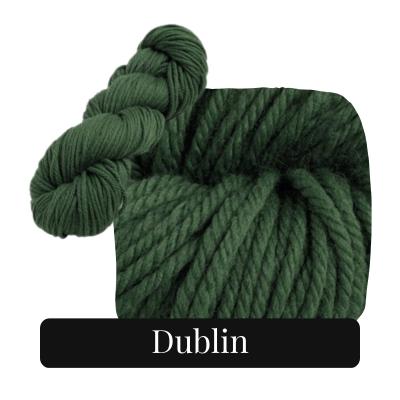 yarn swatch in the color dublin
