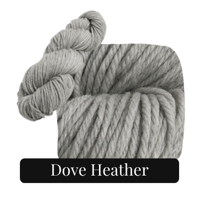 yarn swatch in the color Dove Heather