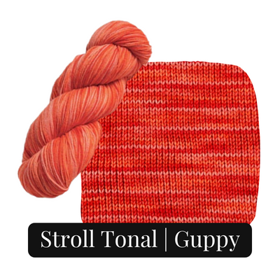 stroll tonal yarn in the color guppy