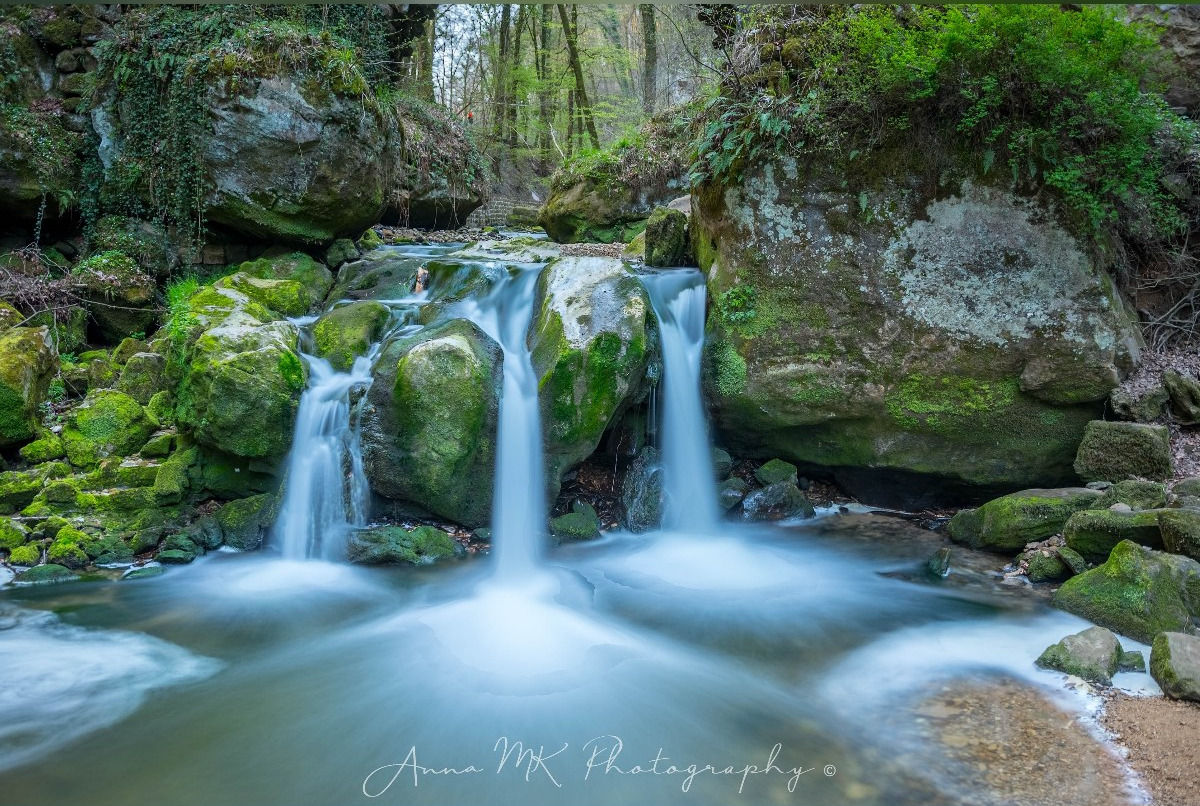 Mullerthal, Waterfall, Luxembourg