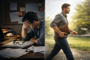 avoiding important decisions personal growth concept
