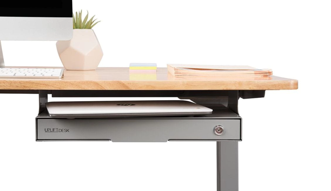 Slim Under Desk Storage Drawer Nextstaroffice