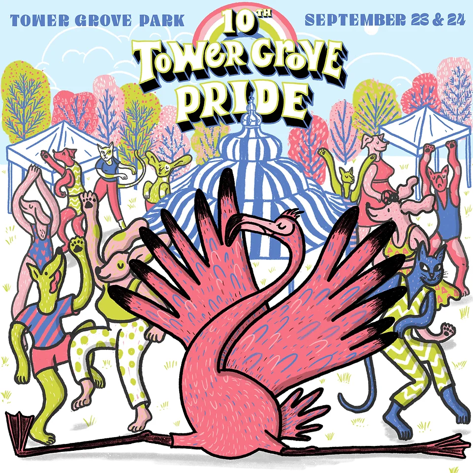 CHARIS booth at Tower Grove Pride