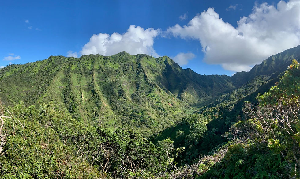 Ko'olau Range on Oahu