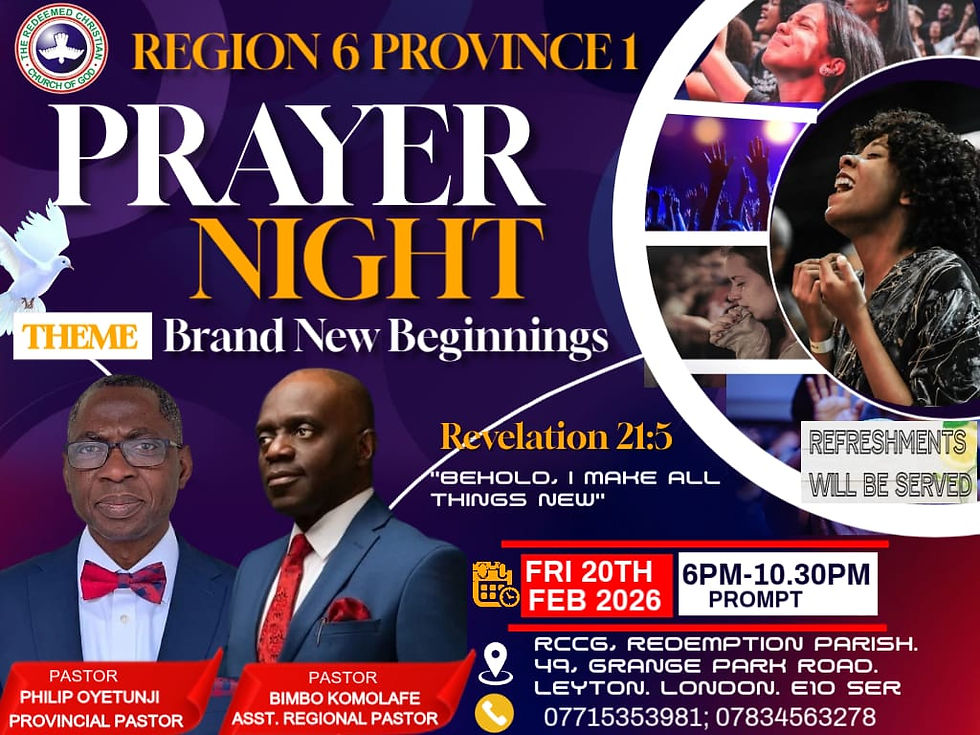 RCCG PRAYER NIGHT (Region 6)