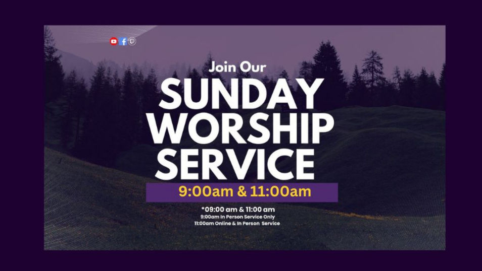 Sunday Worship Services (9am & 11am)