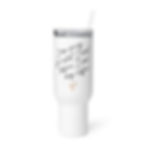 White tumbler with quote: "I am sorry for what I said before I had my coffee"