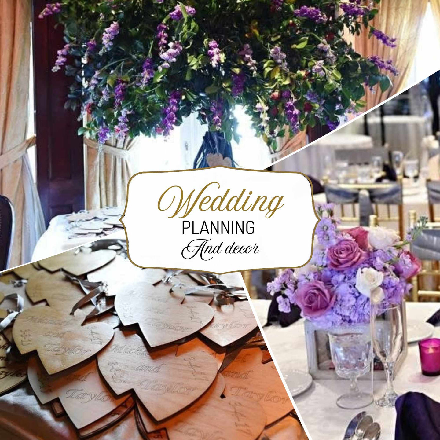 Elegant wedding planning and decor