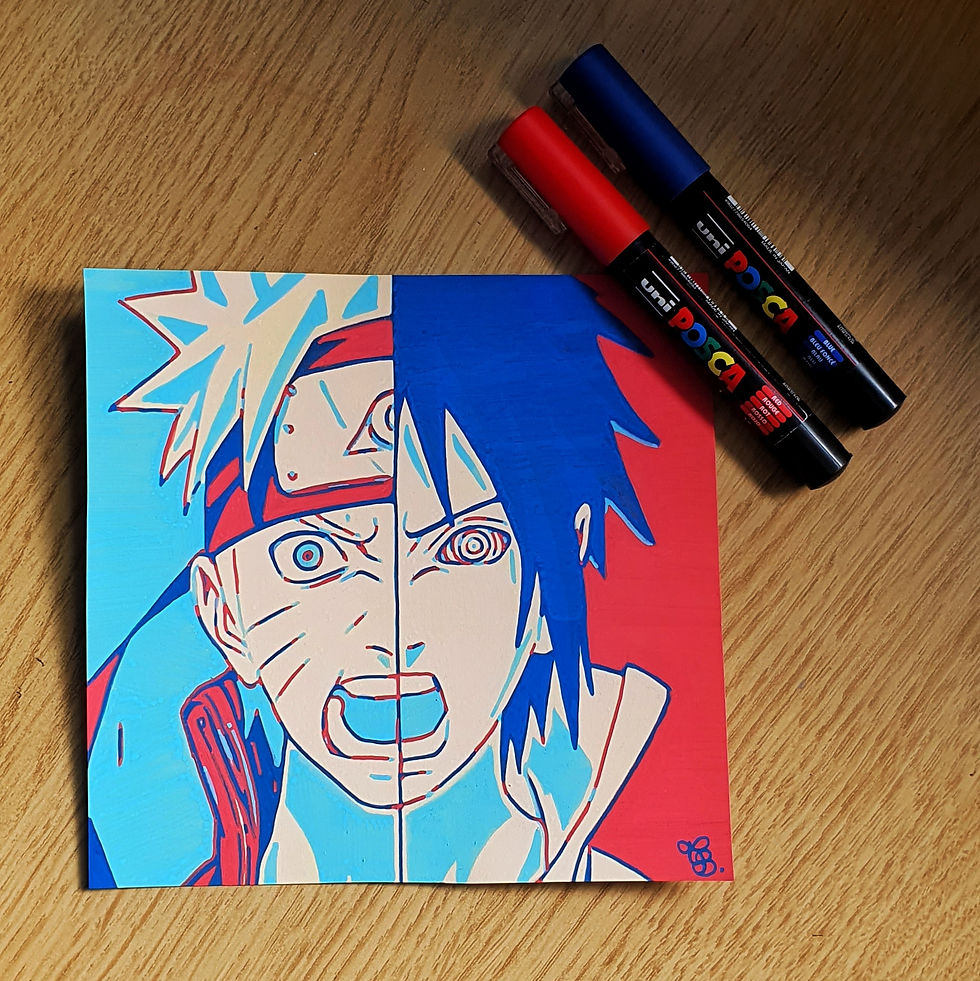 Naruto VS Sasuke.