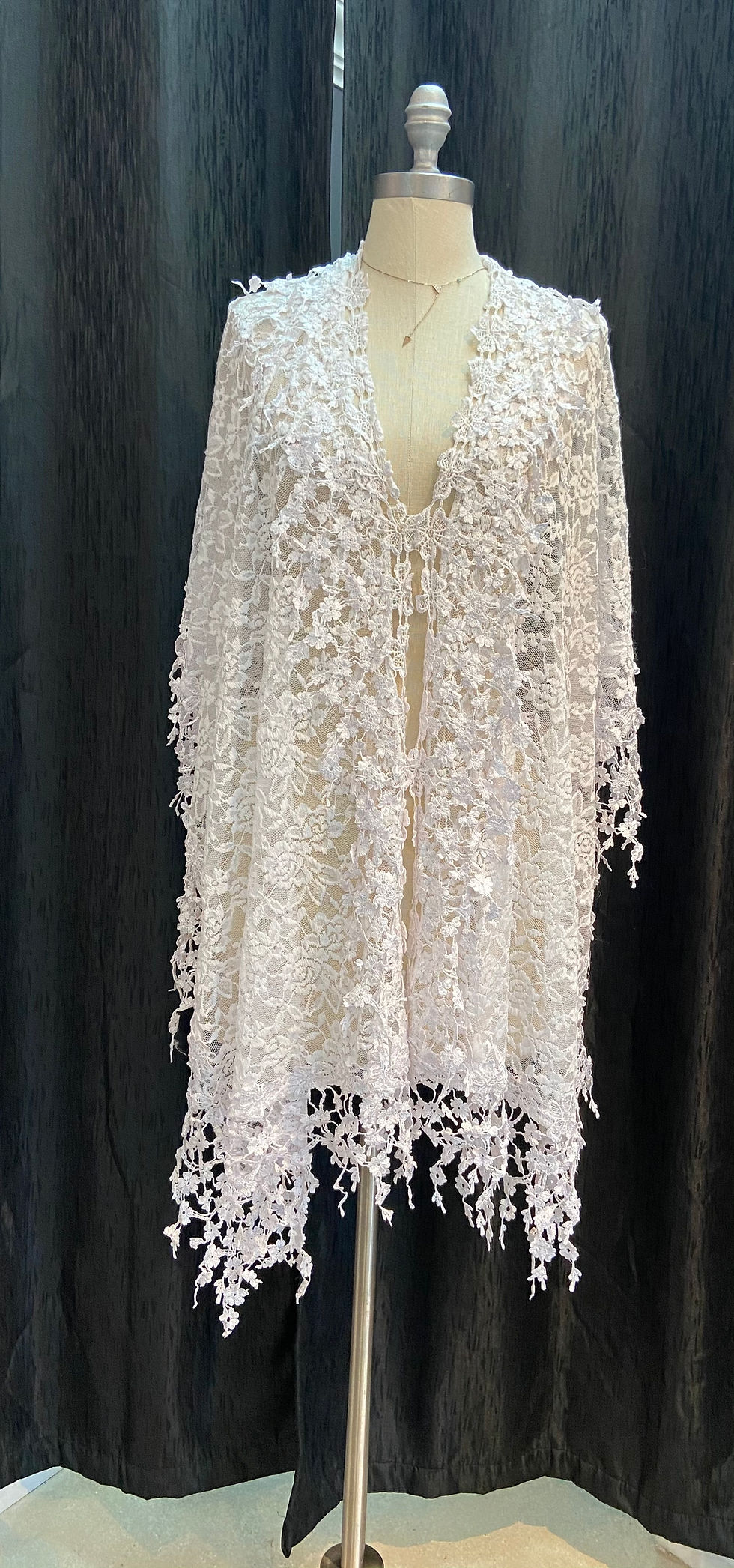 Thumbnail: White Lace Poncho