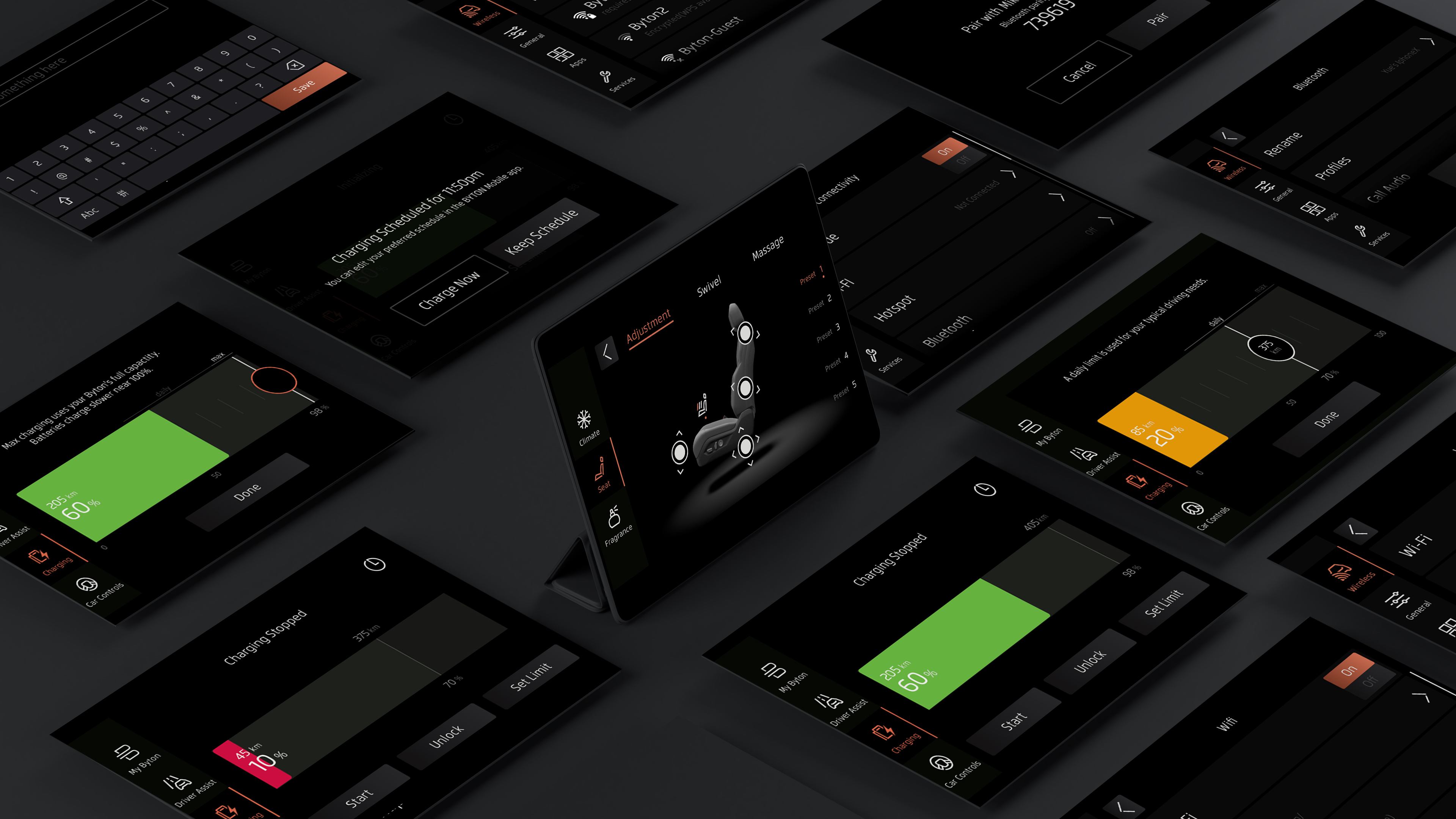 BYTON production feature interfaces