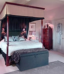 Flat pelmet with binding