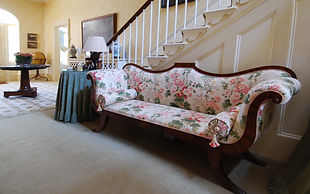 Chaise longue with bolsters