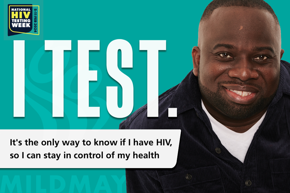 National HIV Testing Week 'I test' campaign poster