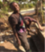 Lwanga Andrew at work on a building site