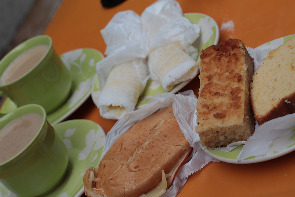 Café-da-manhã no mercado