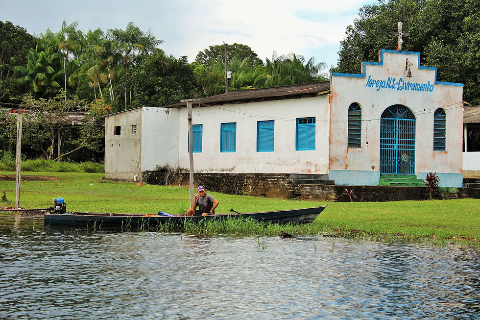 A caminho do Museu do Seringal