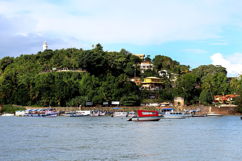 Chegada no Morro de São Paulo