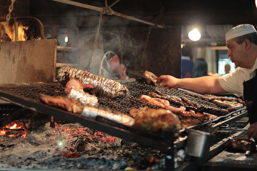 Parrillada no Mercado do Porto
