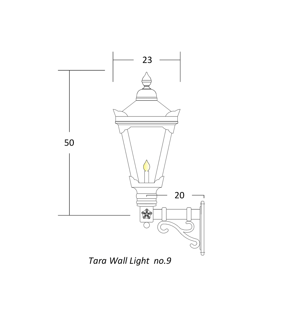 Thumbnail: Outdoor Cast Iron Wall Light    Tara 9