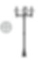 Outdoor Cast Iron Shannon (H) 5 x  Multi-Head  Lamppost Light   Shannon H