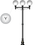 Thumbnail: Outdoor Cast Iron 3 x Multi-Head Lamp Post Light    Globe F