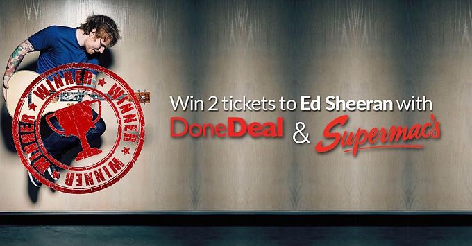 Ed Sheeran ticket giveaway WINNER!